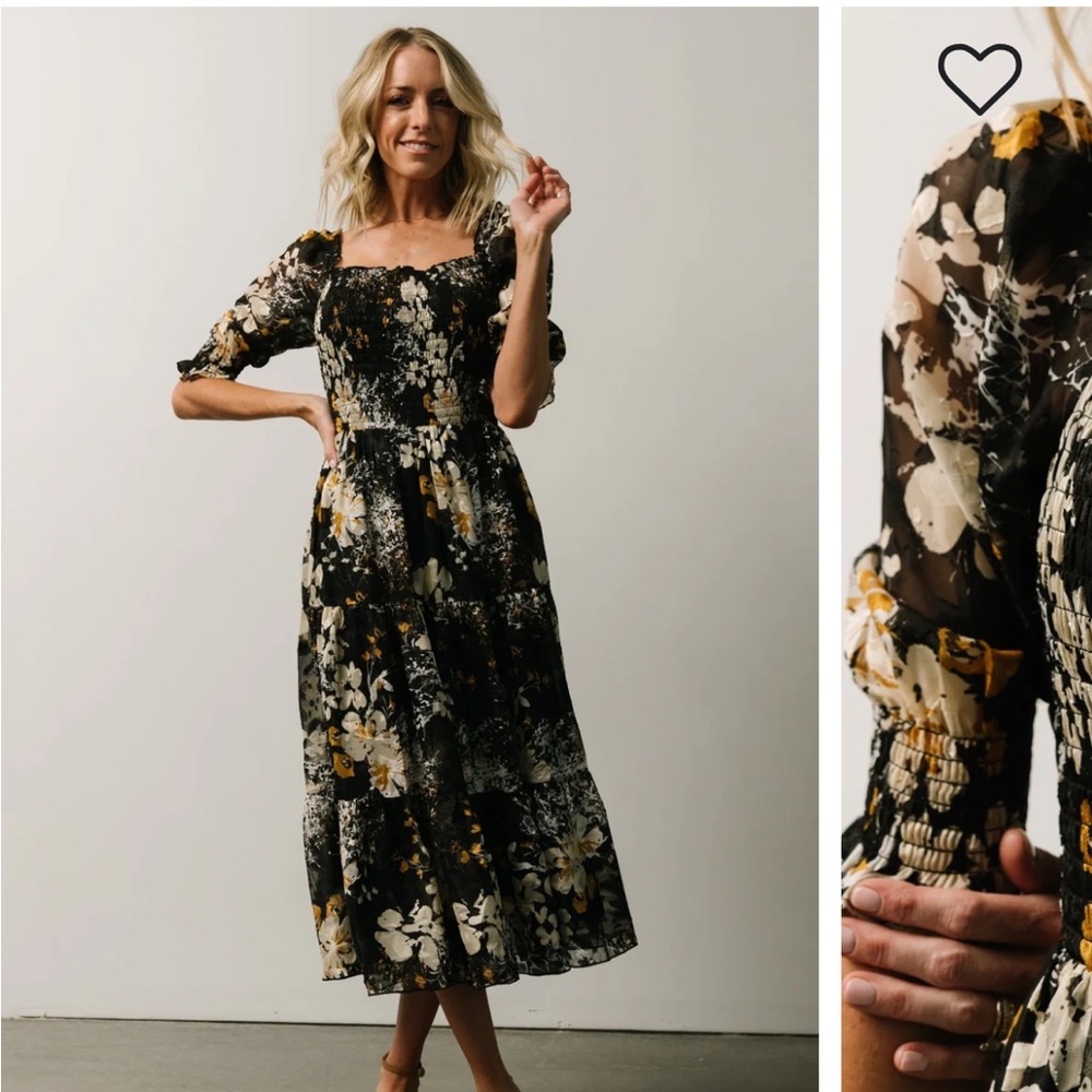 Baltic Born fabian jacquard midi dress